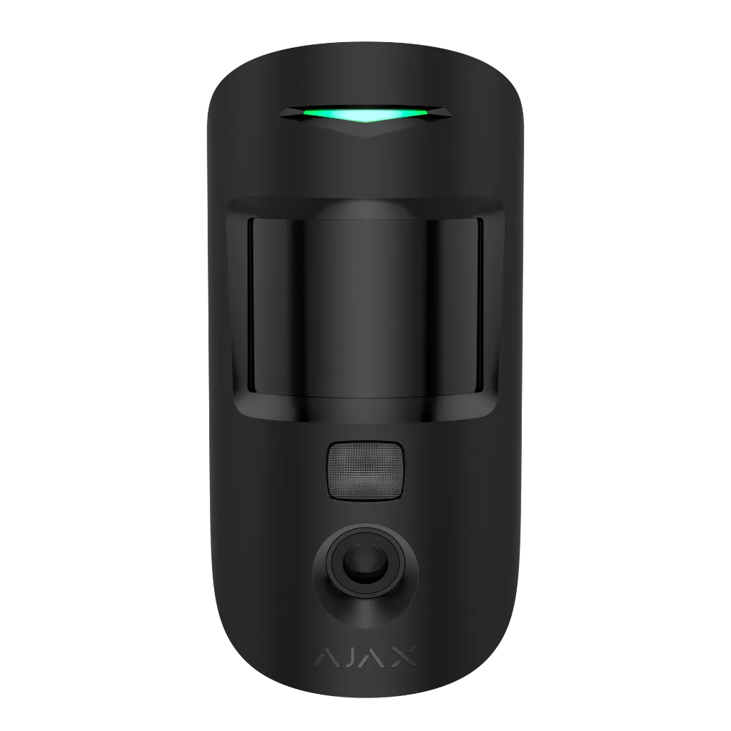 Render – Ajax MotionCam Jeweller – black – front.webp