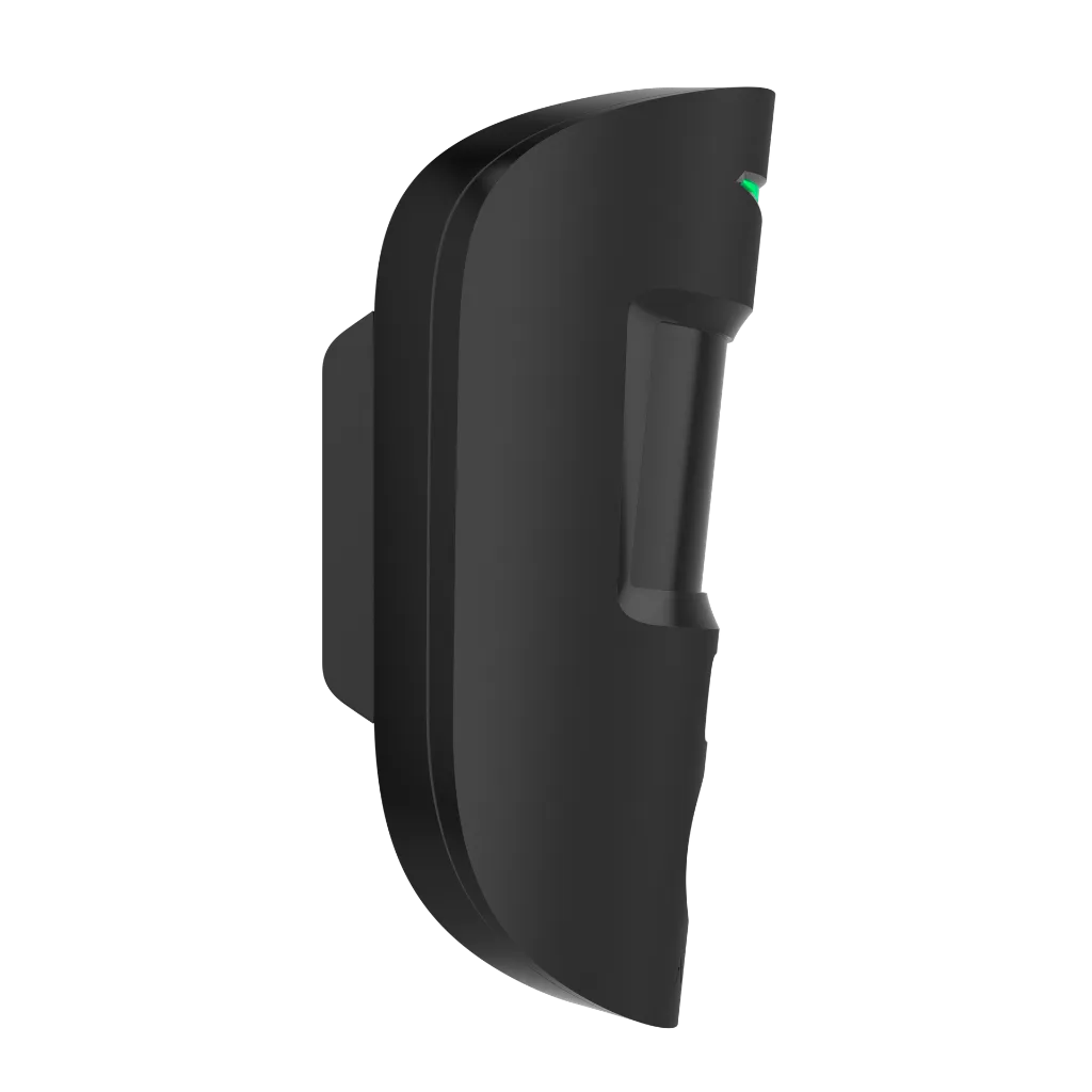 Render – Ajax MotionCam U Jeweller – black – side L.webp