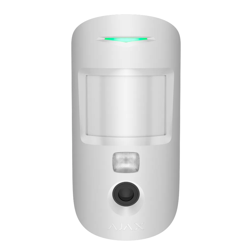 Render – Ajax MotionCam Jeweller – white – front.webp