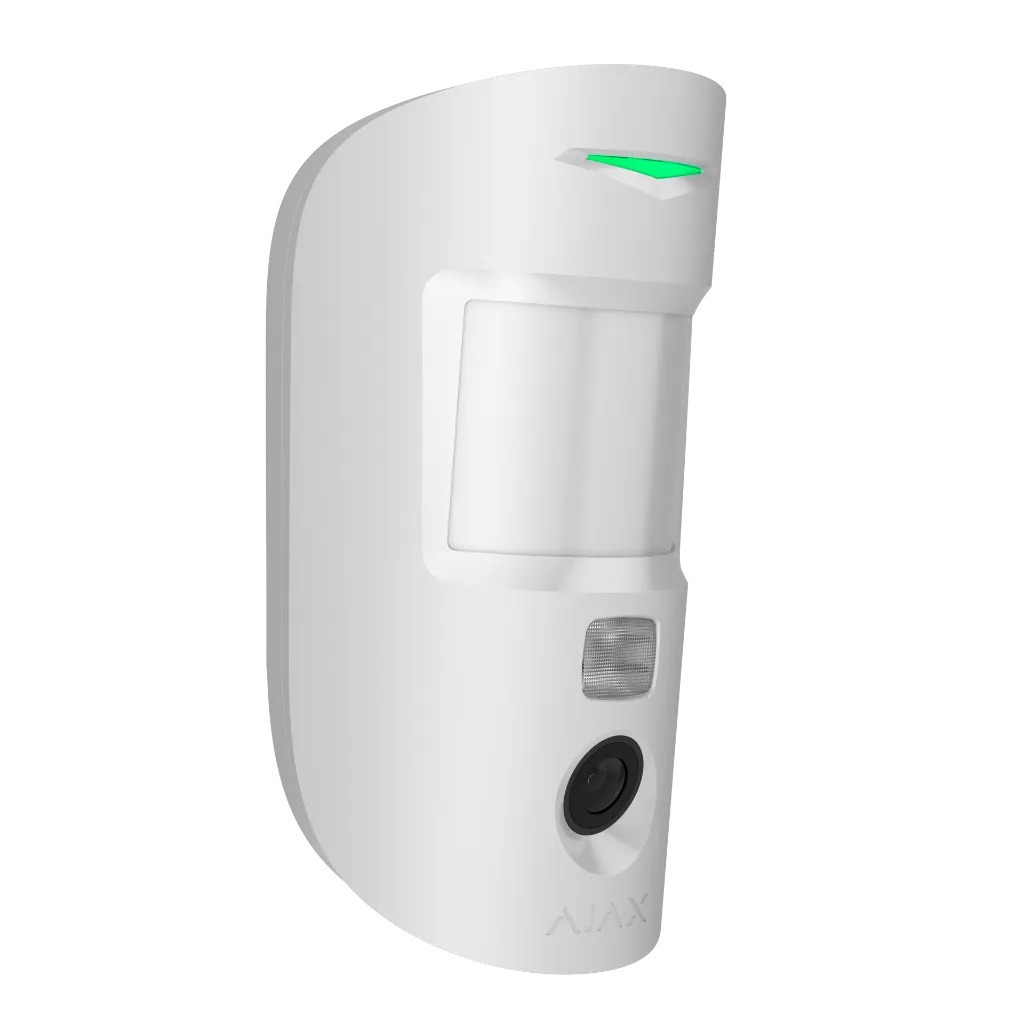 Render - Ajax MotionCam U Jeweller - white - front angled.webp
