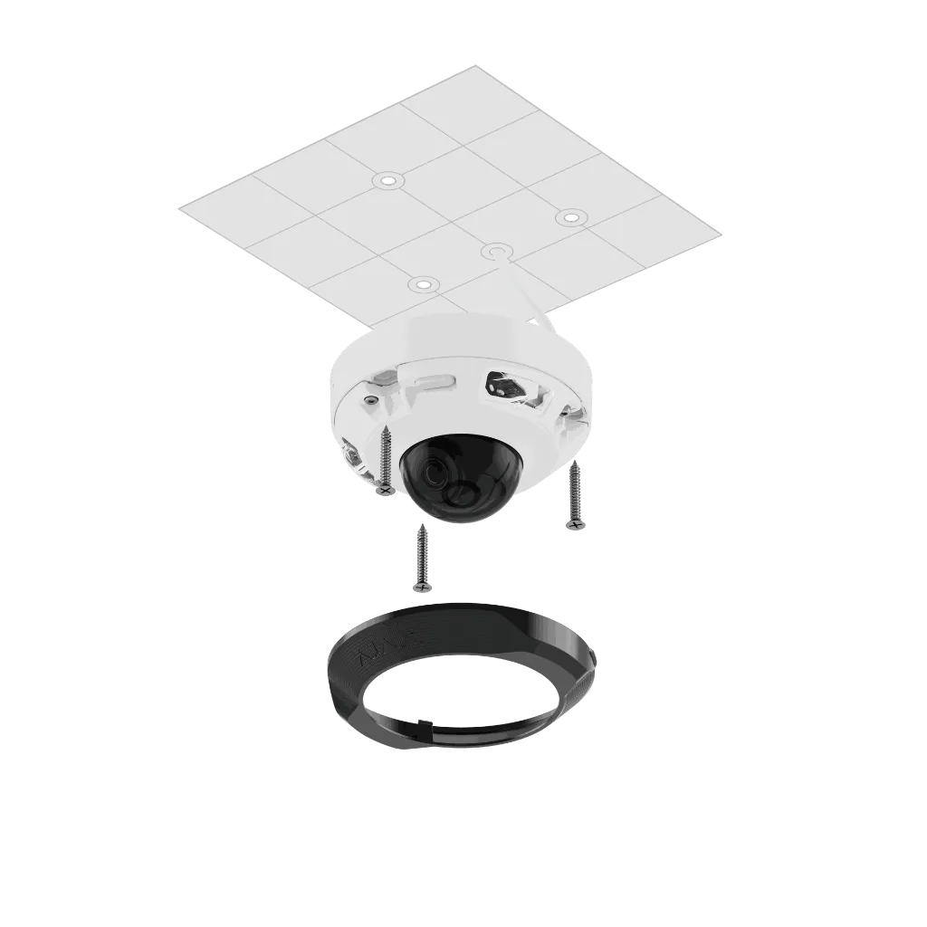 Additional Graphics - Ajax DomeCam mini - White - exploded view.webp